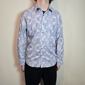 Robert Graham Modern Americana Tailored Fit Button Down Shirt - Men's Size Lge